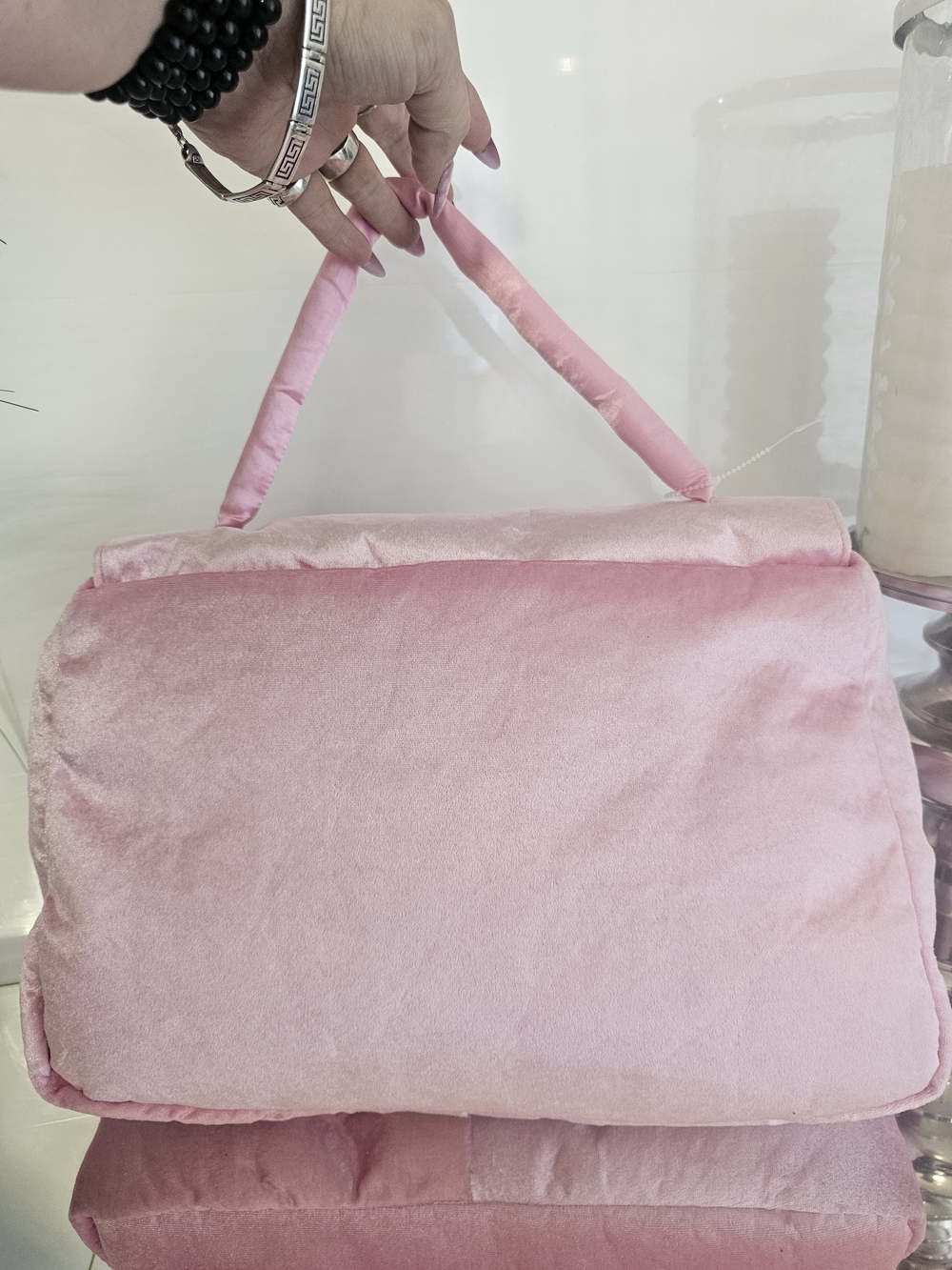 Y2K Barbie  Pillow Pink Plush  Handbag - Barbie Inspired - Picture 3 of 6